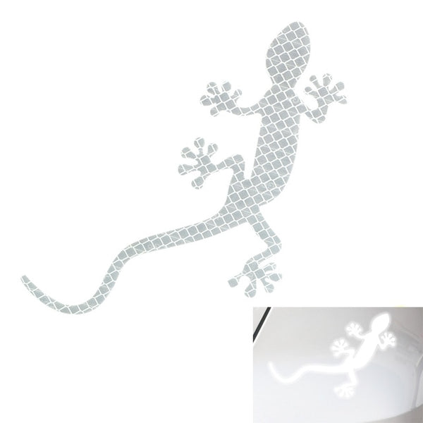 FORAUTO Bumper Car Sticker Safety Warning Mark Car Reflective Sticker Auto Decor Gecko Reflective Strip Tape Car-styling