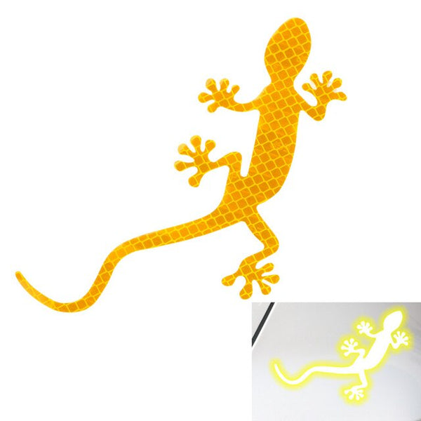FORAUTO Bumper Car Sticker Safety Warning Mark Car Reflective Sticker Auto Decor Gecko Reflective Strip Tape Car-styling